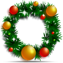 Christmas wreath icon 256x256